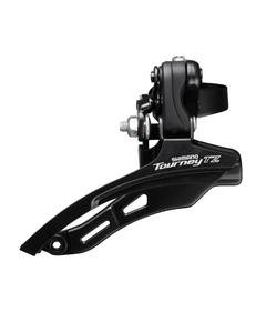 Schimbator Fata Shimano FD-TZ500-DS6 - 3 x 6 7 Viteze, Colier 31.8 mm, Negru