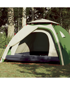 Cort de camping cupolă 4 persoane, setare rapidă, verde