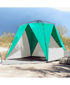 Cort camping 4 persoane verde marin impermeabil setare rapidă