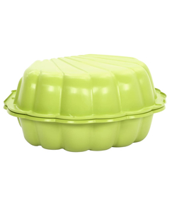 Gropi de nisip, 2 buc., verde, 77x87x21 cm, plastic