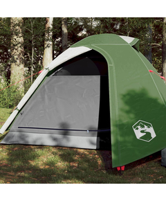 Cort de camping 2 persoane, verde, 264x210x125 cm, tafta 185t