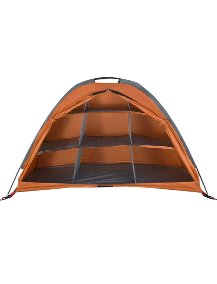 Cort depozit 9 compartimente gri/oranj 125x50x68 cm tafta 185t, imaginea nr. 5