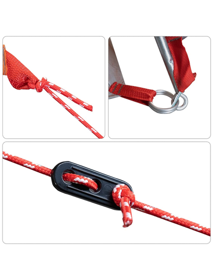 Cort depozit 9 compartimente gri/oranj 125x50x68 cm tafta 185t, imaginea nr. 10