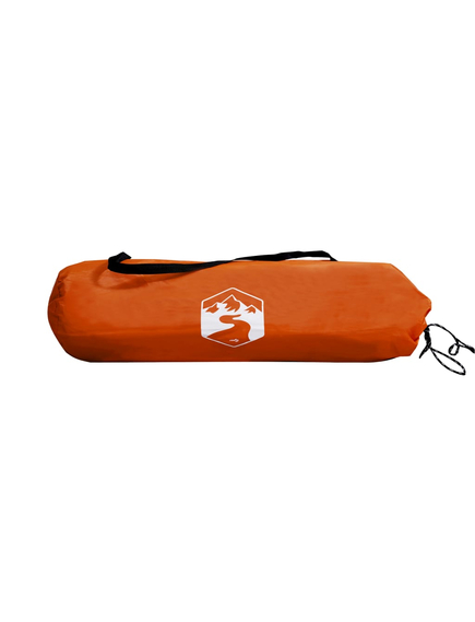 Cort depozit 9 compartimente gri/oranj 125x50x68 cm tafta 185t, imaginea nr. 11