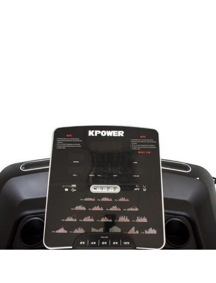 Banda de alergat profesionala 6 CP, 22 km/h viteza maxima, 18 programe prestabilite, cu sistem de amortizare al vibratiilor, 207.3 x89 x156.5 cm, negru, DHS 2550, imaginea nr. 7