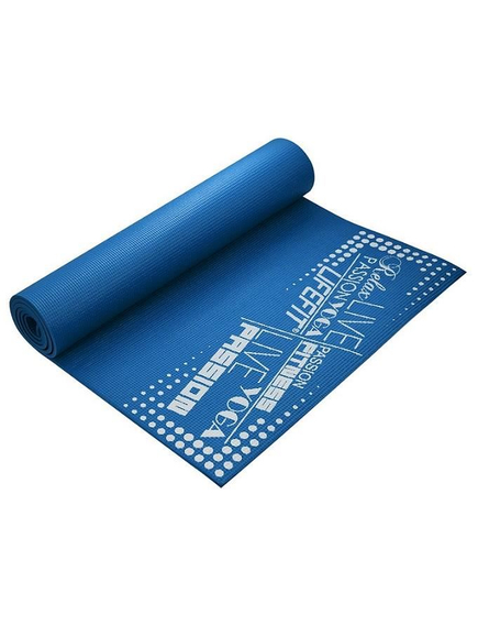 Covoras gimnastica Slimfit, DHS, 173x58x0.6cm, albastru, suprafata anti-alunecare, rezistent la umezeala
