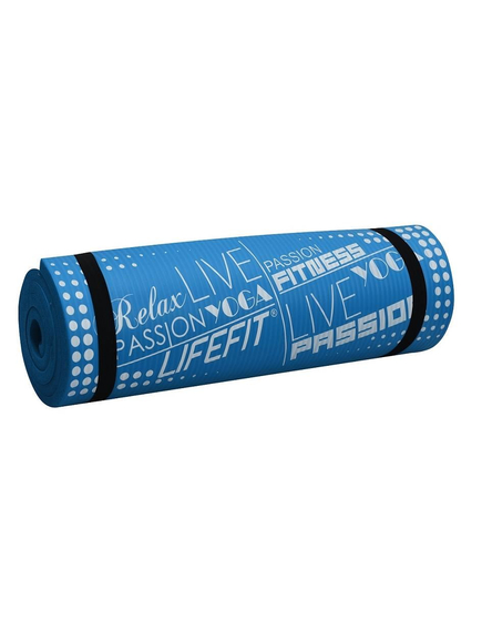Covoras yoga Exclusive Plus, DHS, 180x60x1.5cm, albastru, spuma cu memorie, suprafata anti-alunecare, rezistent la umezeala, imaginea nr. 2