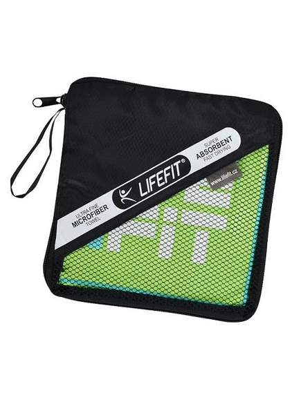 Prosop fitness Quick Dry, DHS, 70x140 cm, verde, capacitate mare de absorbtie, imaginea nr. 4