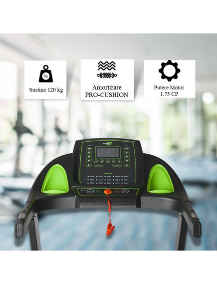 Banda de alergat 1.75 CP, banda alergare fitness cu inclinare automată 0-15%, DHS 8451/2020 PROVision, imaginea nr. 4