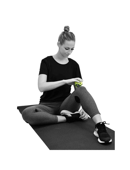 Rola masaj, Orbroll, culoare verde, 6.5x7cm, maner cu forma ergonomica, amelioreaza tensiunea musculara, imbunatateste circulatia sangelui, reduce stresul, imaginea nr. 3