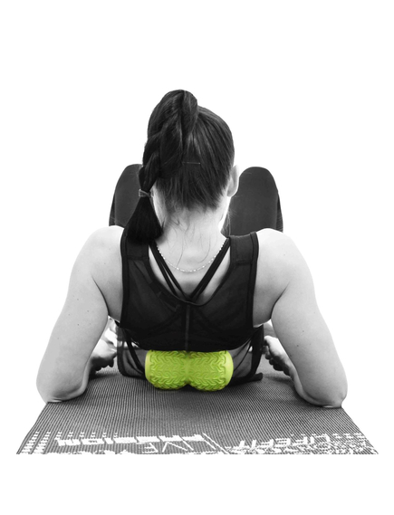 Rola masaj, diametru 10cm Twinsoft, culoare verde, pentru masaj muscular, stimulare, relaxare, regenerare, convalescenta, imaginea nr. 3