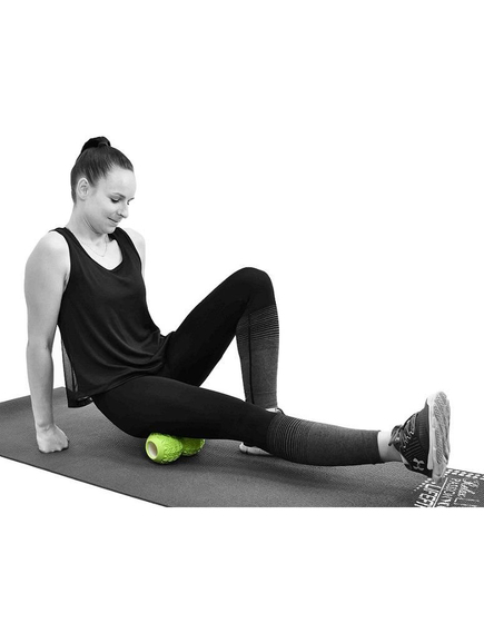 Rola masaj, diametru 10cm Twinsoft, culoare verde, pentru masaj muscular, stimulare, relaxare, regenerare, convalescenta, imaginea nr. 2