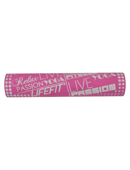 Saltea yoga DHS, 183x61x0.4cm, roz, spuma cu memorie, suprafata anti-alunecare, rezistent la umezeala, din TPE, imaginea nr. 2