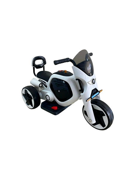 Tricicleta electrica pentru copii, DHS, alb, +3 ani,  greutate maxima 25 Kg, putere motor 25 W, autonomie 1.5 h, capacitate baterie 4.5 Ah, imaginea nr. 3