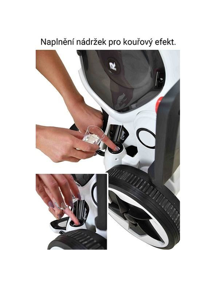 Tricicleta electrica pentru copii, DHS, alb, +3 ani,  greutate maxima 25 Kg, putere motor 25 W, autonomie 1.5 h, capacitate baterie 4.5 Ah, imaginea nr. 9