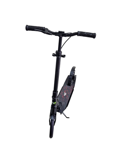Trotineta adulti, negru mat, pliabila, frana pe disc, suspensie fata, curea de umar, cric, ghidon reglabil, DHS 230, imaginea nr. 2