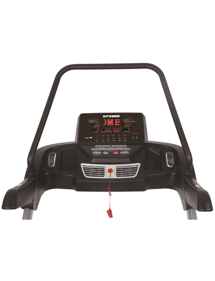 Banda de alergat cu inclinare mare si suspensie pe perna de silicon, gri/negru, viteza maxima 20 km/h, interfata USB si Card SD pentru redare MP3, DHS 4550, imaginea nr. 2