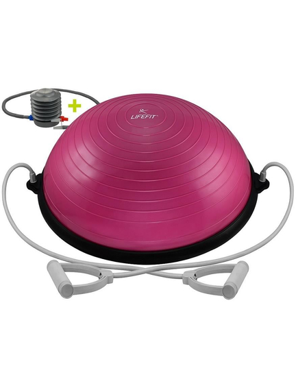 Minge echilibru, Bosu Ball, diametru 58cm, bordo, pentru aerobic, gimnastica, fitness, imaginea nr. 3