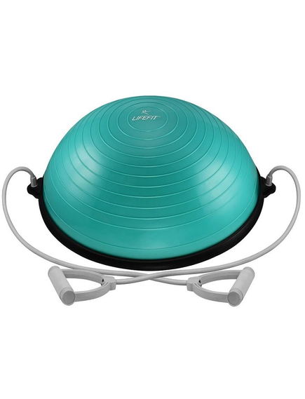 Minge echilibru, Bosu Ball, diametru 58cm, turcoaz, aerobic, gimnastica, fitness