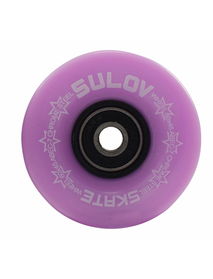 Set 4 roti skateboard, DHS, violet pastel, 60 mm, imaginea nr. 2