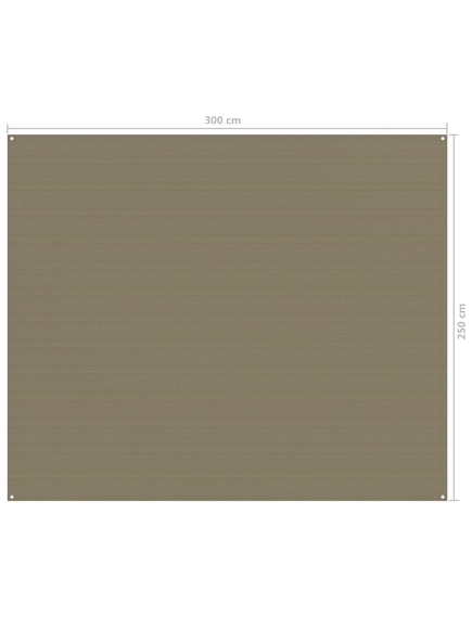 Covor pentru cort, gri taupe, 250x300 cm, imaginea nr. 4