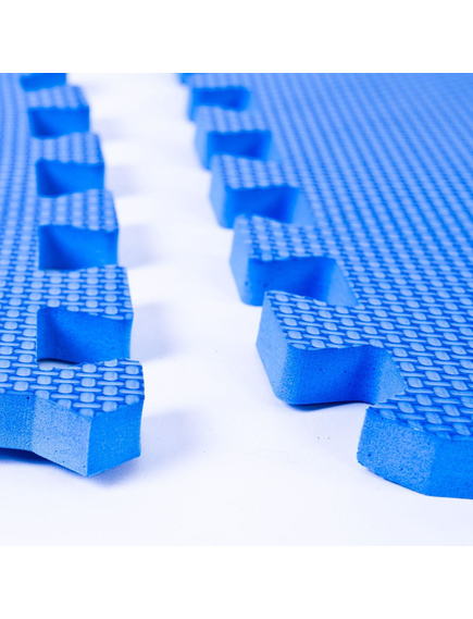 Set 4 covorase puzzle 61x61cm/element, albastru, imaginea nr. 2