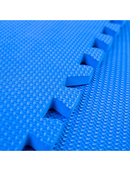 Set 4 covorase puzzle 61x61cm/element, albastru, imaginea nr. 3