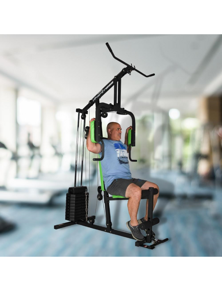 Aparat multifunctional 1 Post, greutati de 50 kg incluse, aparat fitness DHS 1001-3G, imaginea nr. 2