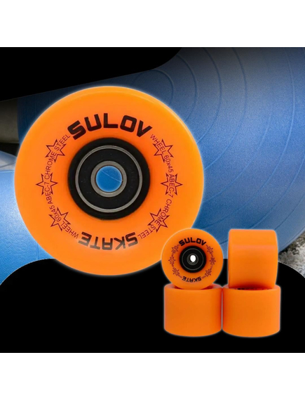 Set 4 roti skateboard, portocaliu, imaginea nr. 3