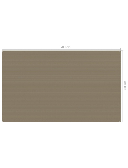 Covor pentru cort, gri taupe, 300x500 cm, imaginea nr. 4