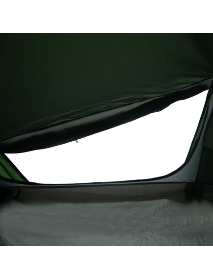 Cort de camping tunel pentru 1 persoană, verde, impermeabil, imaginea nr. 10