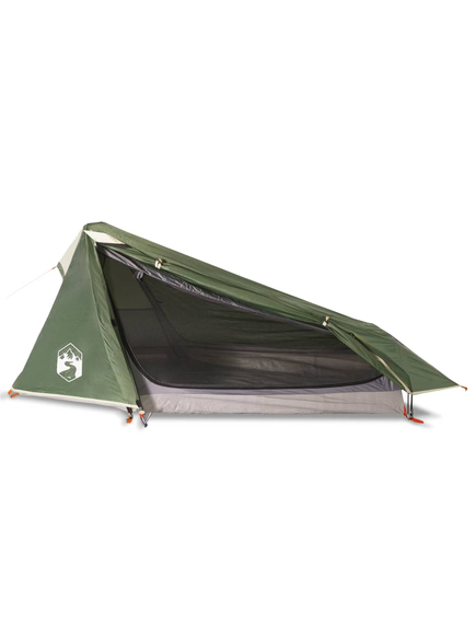 Cort de camping tunel pentru 1 persoană, verde, impermeabil, imaginea nr. 4
