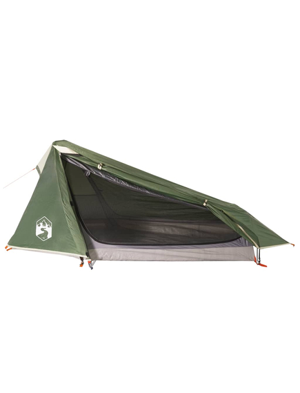 Cort de camping tunel pentru 1 persoană, verde, impermeabil, imaginea nr. 2