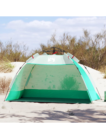 Cort camping 4 persoane verde marin impermeabil setare rapidă