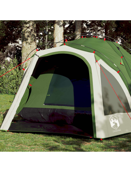 Cort de camping cupolă 3 persoane, setare rapidă, verde