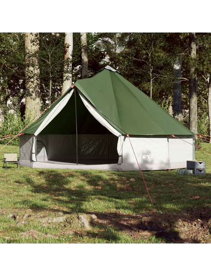 Cort de familie tipi pentru 8 persoane, verde, impermeabil, imaginea nr. 3