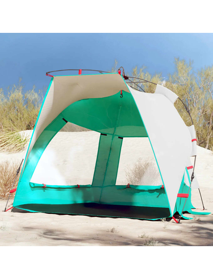 Cort camping 4 persoane verde marin impermeabil setare rapidă