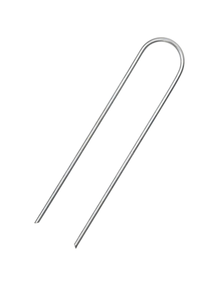 Țăruși de pământ în formă de u 50 buc. 15x3,5cm oțel galvanizat, imaginea nr. 2