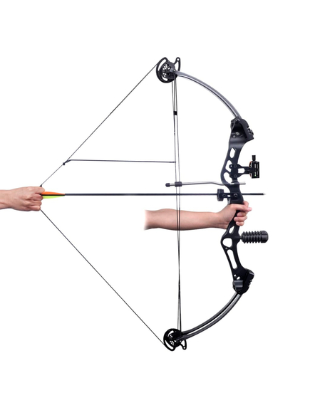 Arc compus pentru adulți cu accesorii și săgeți din fibră de sticlă, imaginea nr. 2