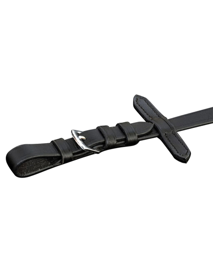 Căpăstru din piele pentru ponei cu dârlog și zăbală, negru, imaginea nr. 7