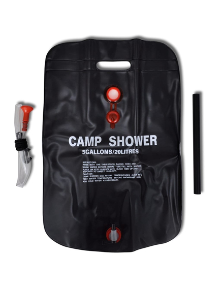 Duș de tabără, duș solar baie de exterior, 20 l, 2 buc, imaginea nr. 2