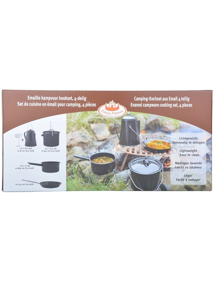 Esschert design set de gătit pentru exterior, 4 piese, negru, ff215, imaginea nr. 6