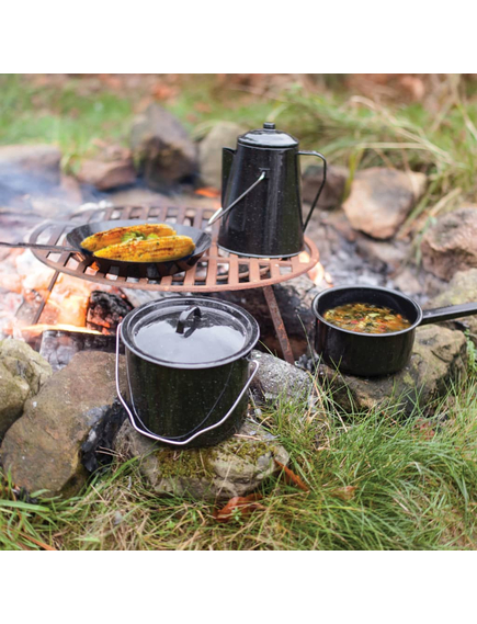 Esschert design set de gătit pentru exterior, 4 piese, negru, ff215, imaginea nr. 8