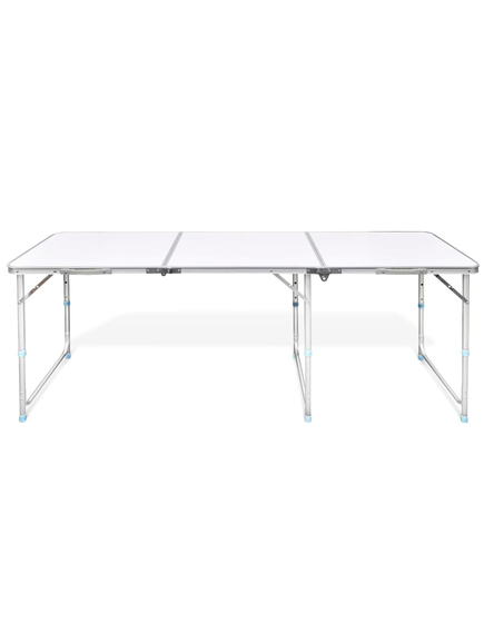 Masă camping din aluminiu reglabilă 180 x 60 cm, imaginea nr. 5