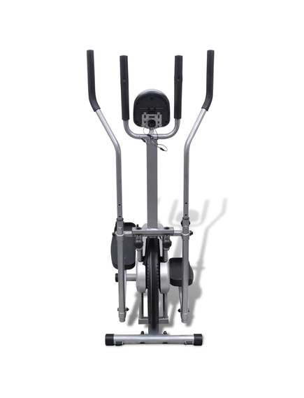 Orbitrac bicicletă de fitness eliptică, 4 mânere pentru puls
