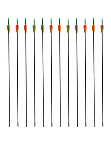 Săgeți pentru arc recurv 30", 0,6 cm, fibră de sticlă, 12 buc, imaginea nr. 3