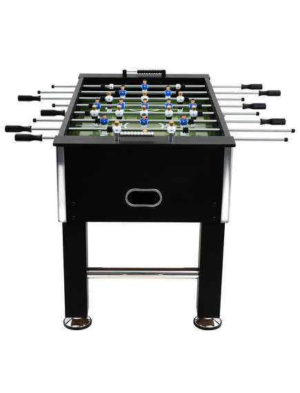Masă de fotbal, negru, 140 x 74,5 x 87,5 cm, oțel, 60 kg, imaginea nr. 3