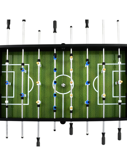 Masă de fotbal, negru, 140 x 74,5 x 87,5 cm, oțel, 60 kg, imaginea nr. 4