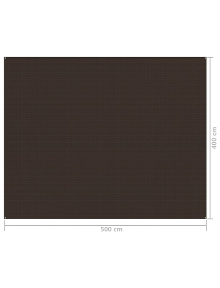 Covor pentru cort, 400x500 cm, maro, imaginea nr. 4