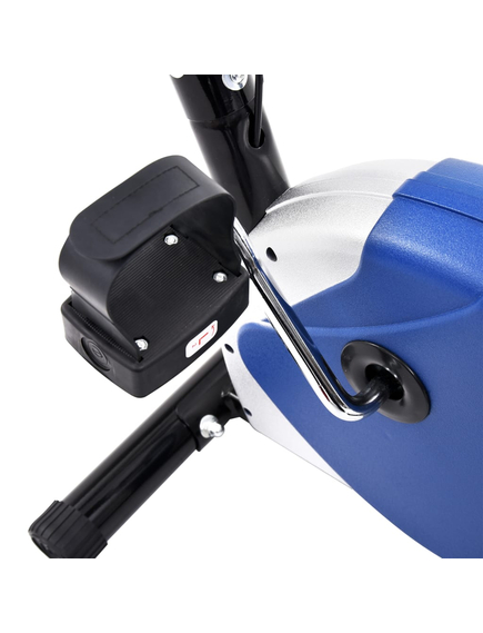 Bicicletă de fitness cu centură de rezistență, albastru, imaginea nr. 9